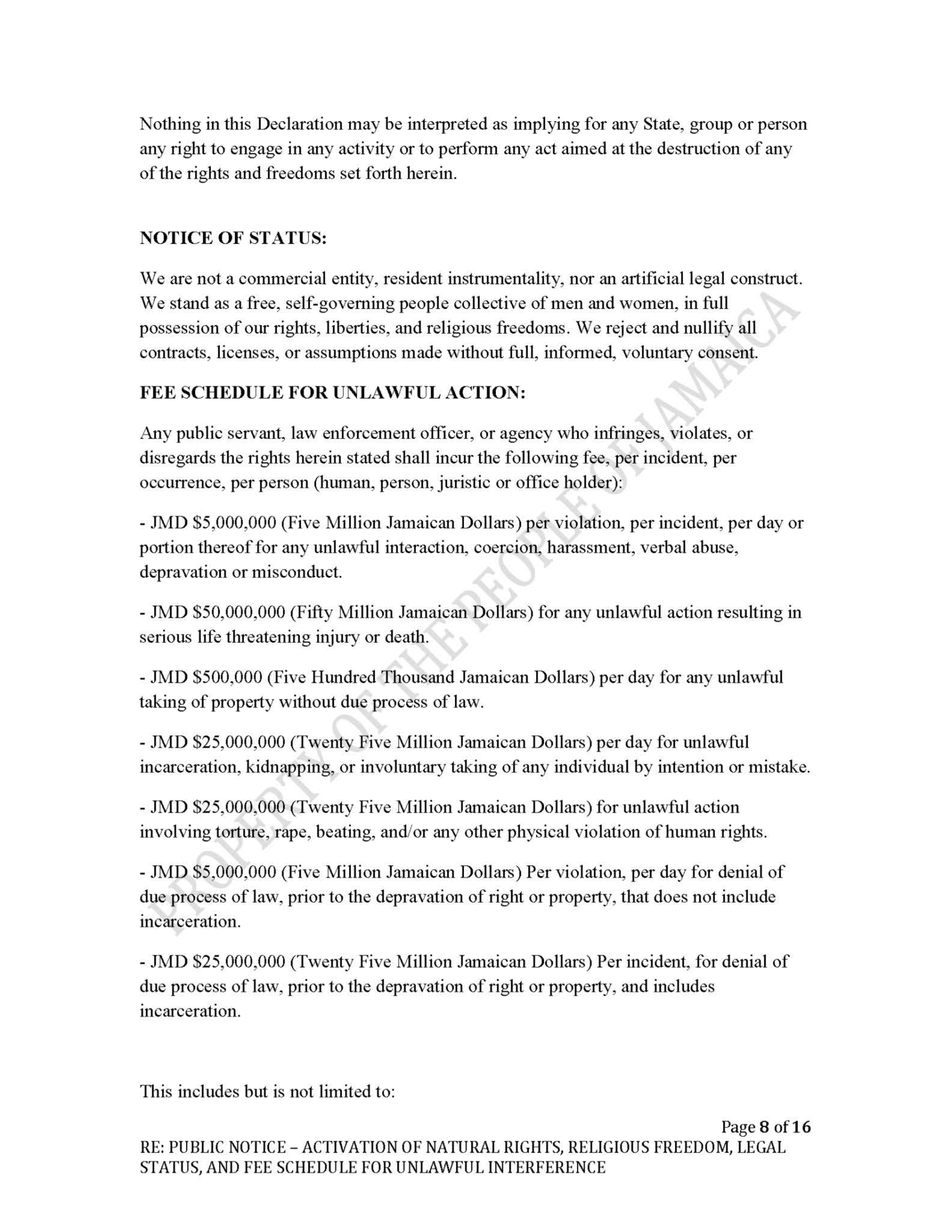 Public Notice - Voice of Jamaica